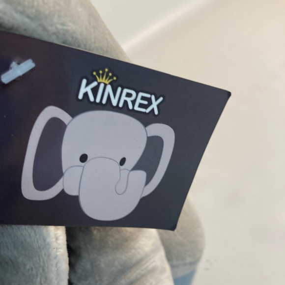 Kinrex gray elephant 9” plush - Picture 2 of 4
